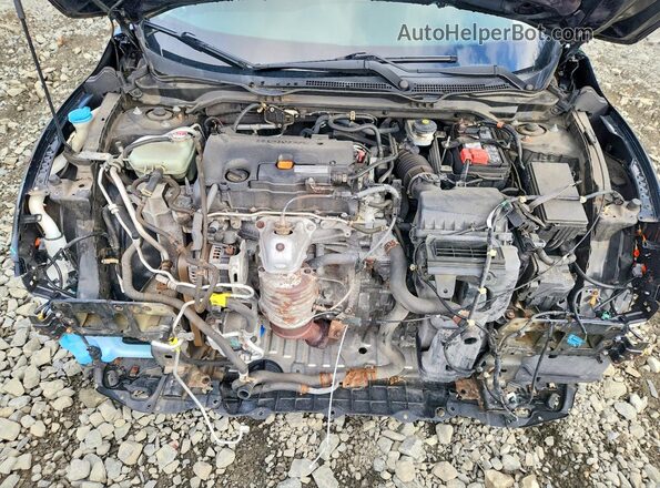 2HGFC2F79HH563431 2017 HONDA CIVIC Black Widok wnętrza z tyłu