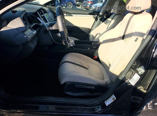 2HGFC2F79JH511111 2018 HONDA CIVIC Black Вид салону спереду