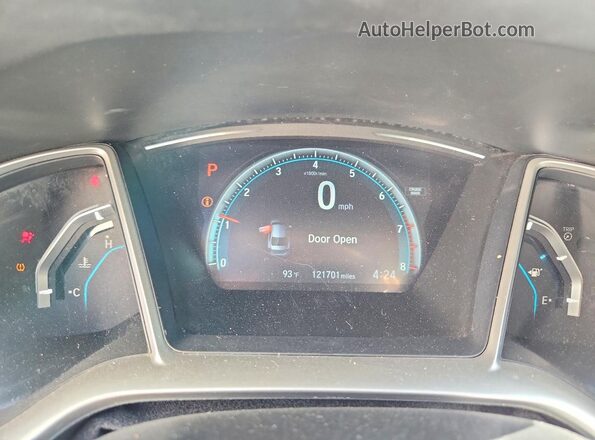 2HGFC2F79JH540687 2018 HONDA CIVIC Gray Instrument cluster view