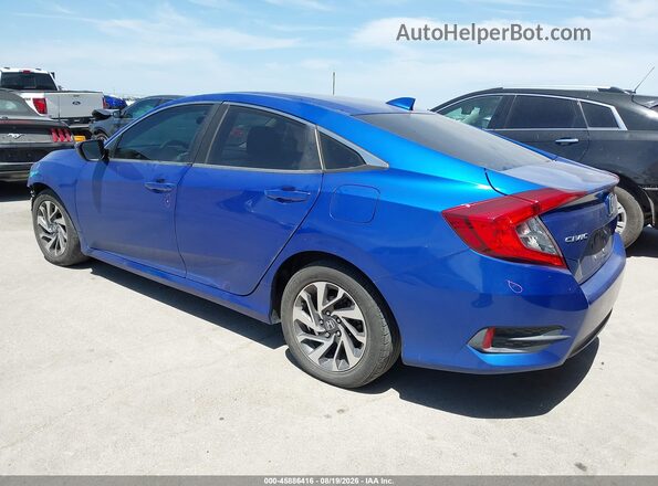 2HGFC2F79JH590750 2018 HONDA CIVIC Blue Rear left