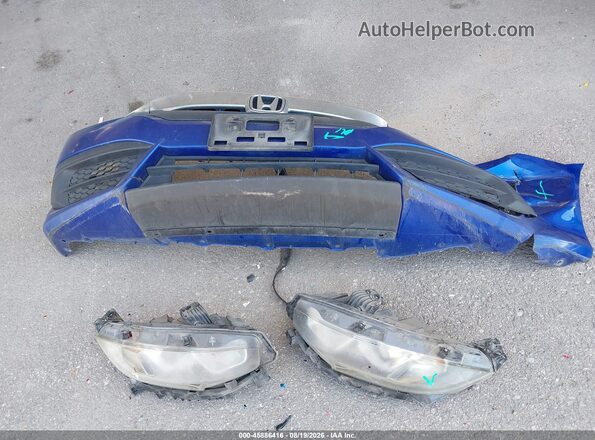 2HGFC2F79JH590750 2018 HONDA CIVIC Blue Instrument cluster view