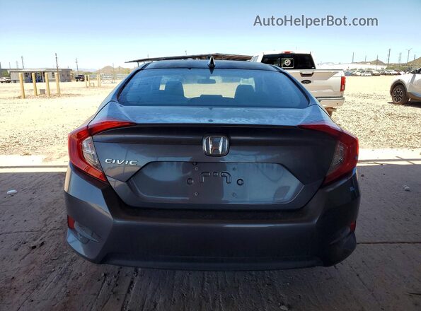 2HGFC2F79JH605361 2018 HONDA CIVIC Gray Widok z tyłu