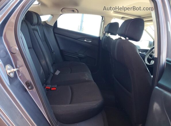 2HGFC2F79JH605361 2018 HONDA CIVIC Gray Widok tylnych siedzeń