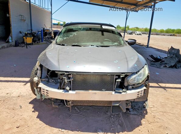 2HGFC2F79JH605361 2018 HONDA CIVIC Gray Widok z przodu