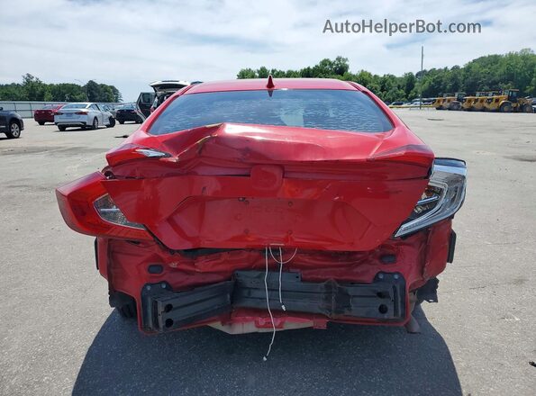 2HGFC2F79JH610074 2018 HONDA CIVIC Red Widok z tyłu