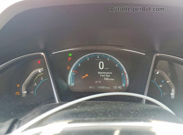 2HGFC2F79JH610074 2018 HONDA CIVIC Red Widok zestawu wskaźników