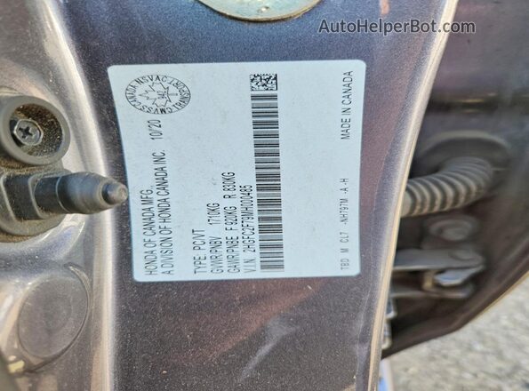 2HGFC2F79MH000485 2021 HONDA CIVIC Серый Вид подкапотного пространства
