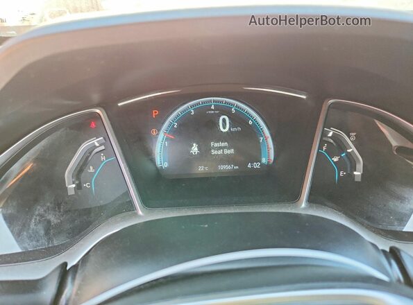 2HGFC2F7XGH014917 2016 HONDA CIVIC White Vista del cuadro de instrumentos