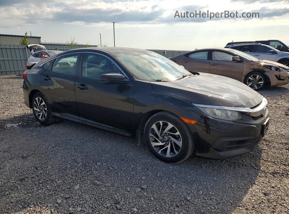 2HGFC2F7XGH018059 2016 HONDA CIVIC Black Передня права чверть