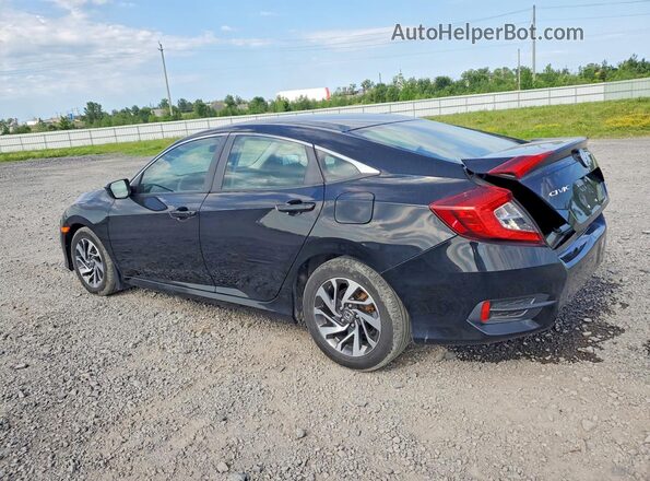 2HGFC2F7XGH018059 2016 HONDA CIVIC Black Задня ліва чверть