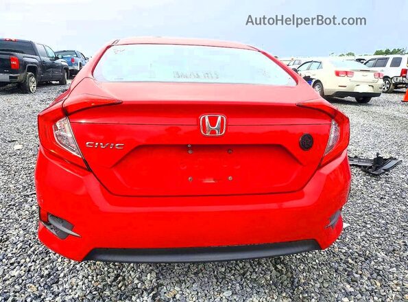 2HGFC2F7XGH556678 2016 HONDA CIVIC Red უკანა ხედი