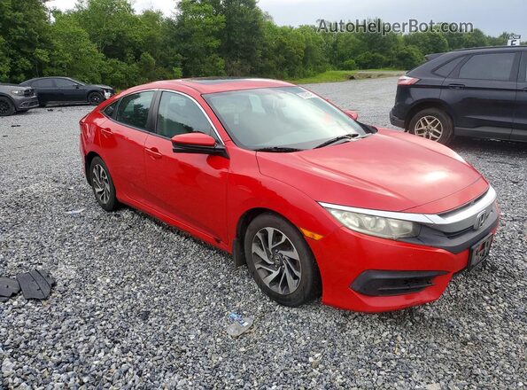 2HGFC2F7XGH556678 2016 HONDA CIVIC Red წინა მარჯვენა