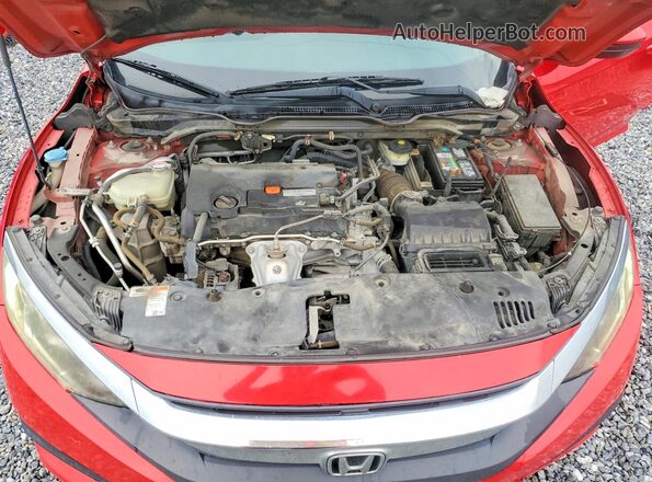 2HGFC2F7XGH556678 2016 HONDA CIVIC Red უკანა სალონის ხედი