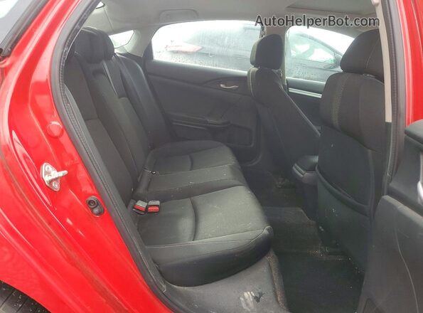 2HGFC2F7XGH556678 2016 HONDA CIVIC Red უკანა სავარძლების ხედი