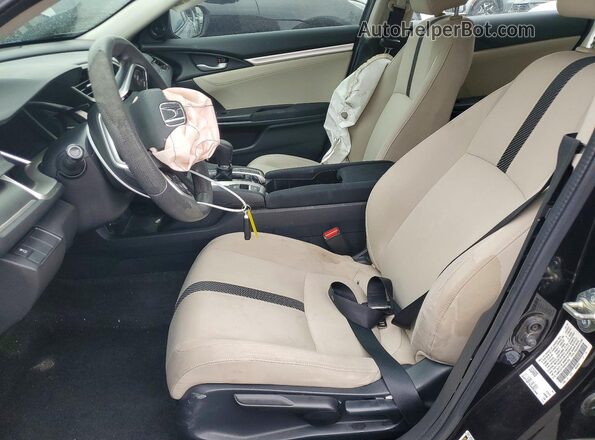 2HGFC2F7XGH561346 2016 HONDA CIVIC Black წინა სალონის ხედი
