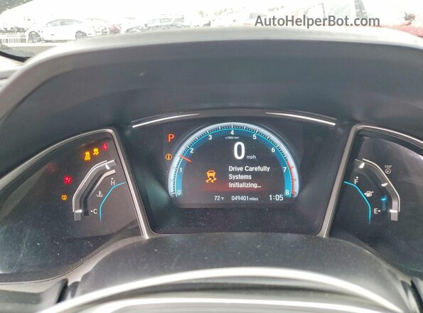 2HGFC2F7XGH561346 2016 HONDA CIVIC Black ხელსაწყოთა პანელის ხედი