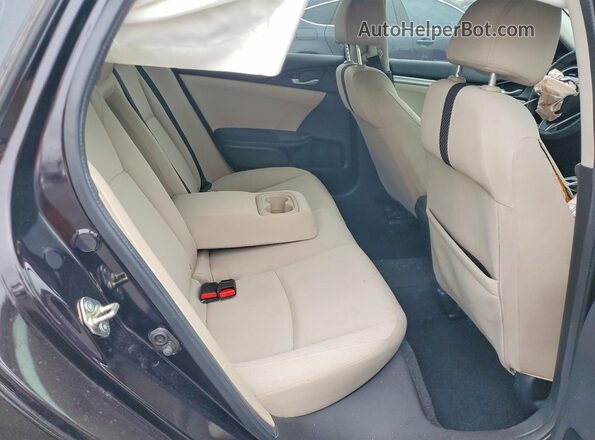 2HGFC2F7XGH561346 2016 HONDA CIVIC Black უკანა სავარძლების ხედი