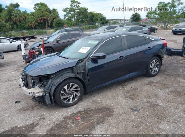 2HGFC2F7XHH505294 2017 HONDA CIVIC Navy წინა მარცხენა ხედი სამი მეოთხედიდან