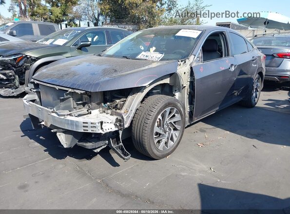 2HGFC2F7XHH542541 2017 HONDA CIVIC Gray Առջևի ձախ երեք քառորդ տեսարան