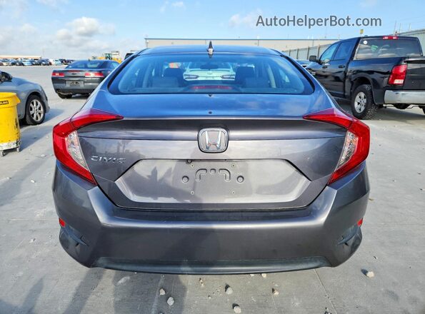 2HGFC2F7XJH544392 2018 HONDA CIVIC Gray Вид ззаду