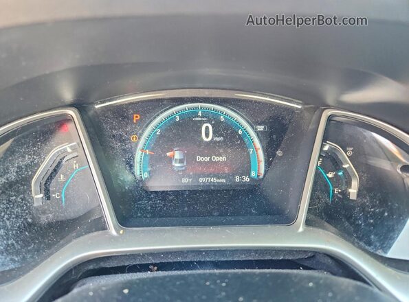 2HGFC2F7XJH544392 2018 HONDA CIVIC Gray Вид щитка приладів