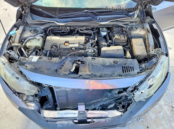 2HGFC2F7XJH544392 2018 HONDA CIVIC Gray Вид задньої частини салону
