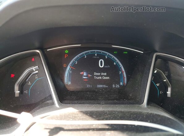 2HGFC2F7XMH012497 2021 HONDA CIVIC Black Вид щитка приладів