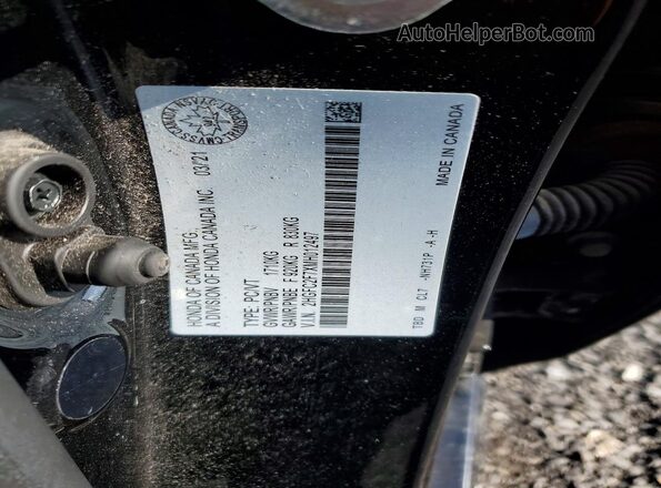 2HGFC2F7XMH012497 2021 HONDA CIVIC Black Вид підкапотного простору