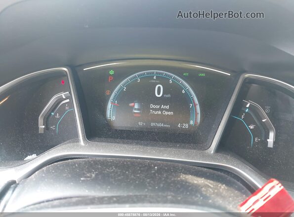 2HGFC2F80JH512737 2018 HONDA CIVIC Gray Вид задніх сидінь