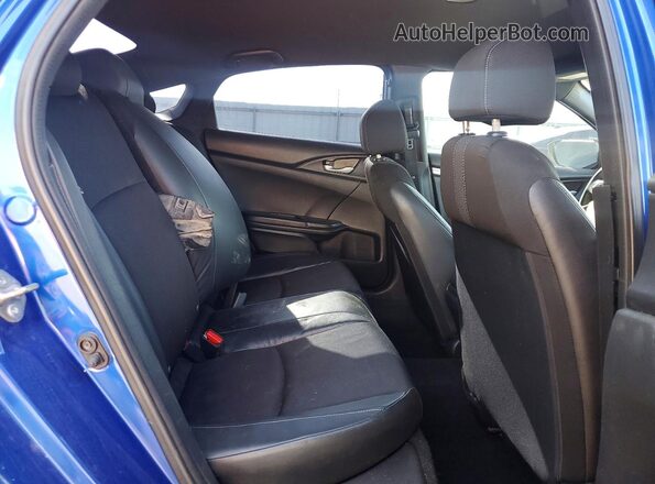 2HGFC2F80KH521441 2019 HONDA CIVIC Blue უკანა სავარძლების ხედი
