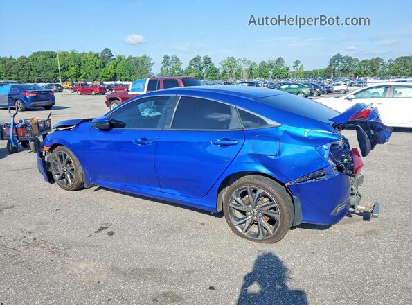 2HGFC2F80KH521441 2019 HONDA CIVIC Blue უკანა მარცხენა