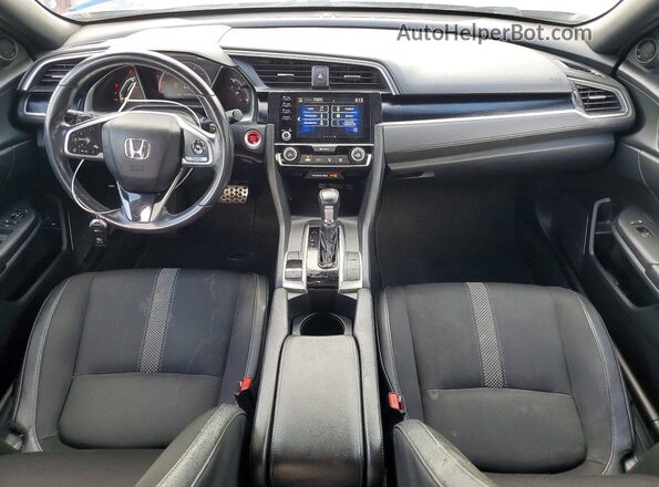 2HGFC2F80KH532682 2019 HONDA CIVIC Blue Առջևի վահանակի տեսք