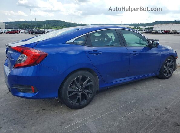 2HGFC2F80KH532682 2019 HONDA CIVIC Blue Հետևի աջ