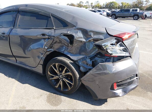 2HGFC2F80KH555525 2019 HONDA CIVIC Gray Vista frontal