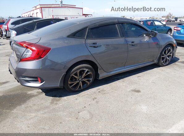 2HGFC2F80KH555525 2019 HONDA CIVIC Gray Trasero derecho