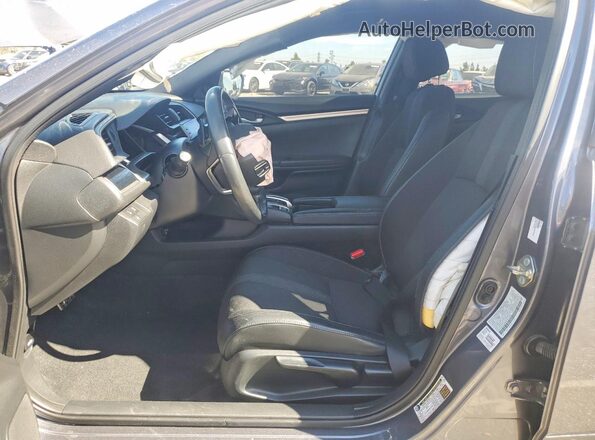 2HGFC2F80LH510344 2020 HONDA CIVIC Угольный Вид салона спереди
