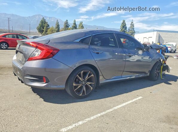 2HGFC2F80LH510344 2020 HONDA CIVIC Угольный Задняя правая четверть