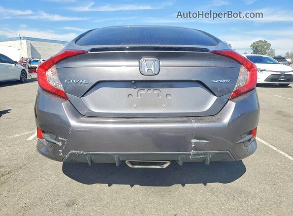 2HGFC2F80LH510344 2020 HONDA CIVIC Угольный Вид сзади