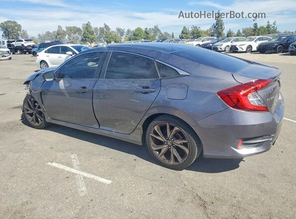2HGFC2F80LH510344 2020 HONDA CIVIC Угольный Задняя левая четверть