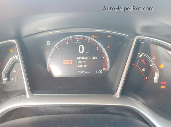 2HGFC2F80LH510344 2020 HONDA CIVIC Угольный Вид щитка приборов