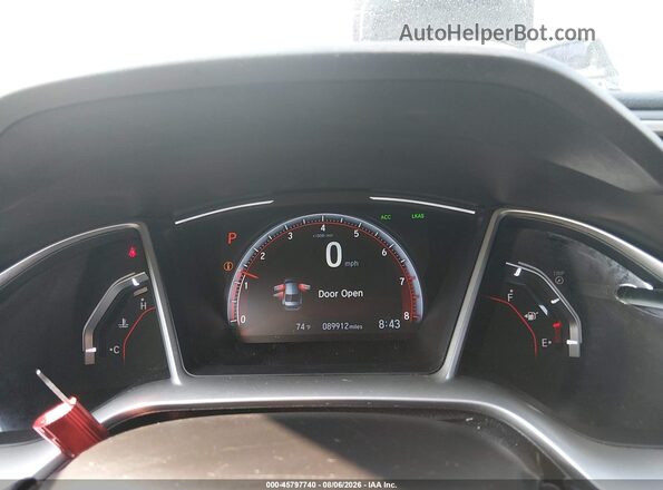 2HGFC2F80LH541691 2020 HONDA CIVIC Silver უკანა სავარძლების ხედი