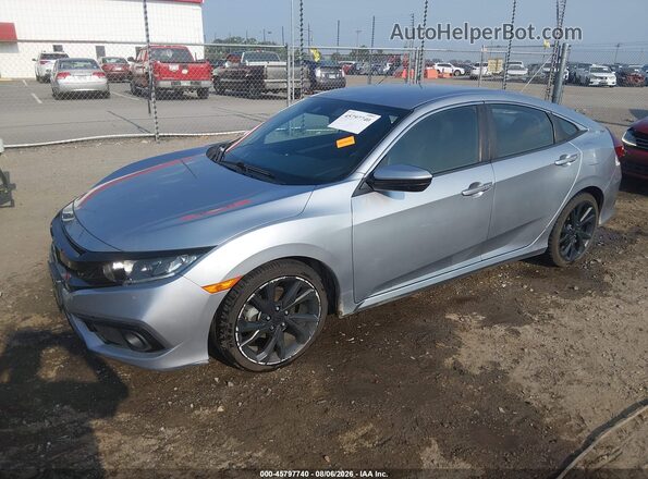 2HGFC2F80LH541691 2020 HONDA CIVIC Silver წინა მარცხენა ხედი სამი მეოთხედიდან