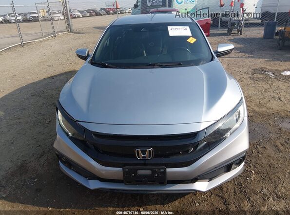 2HGFC2F80LH541691 2020 HONDA CIVIC Silver ხელსაწყოთა პანელის ხედი