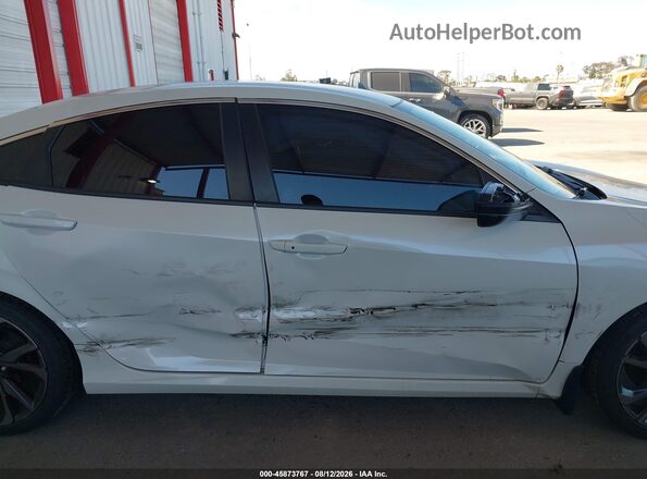 2HGFC2F80LH543750 2020 HONDA CIVIC White Widok wnętrza z tyłu