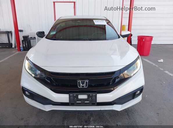 2HGFC2F80LH543750 2020 HONDA CIVIC White Widok zestawu wskaźników