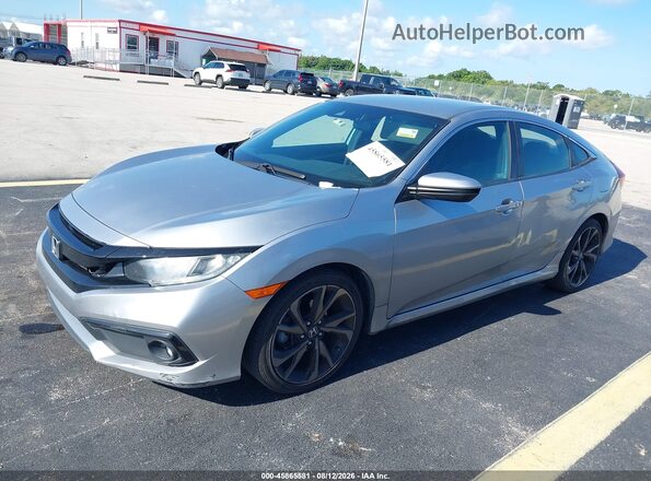 2HGFC2F80LH559298 2020 HONDA CIVIC Silver Vista tres cuartos delantera izquierda