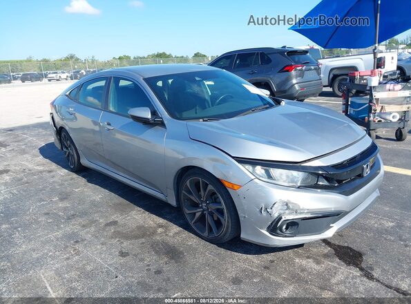 2HGFC2F80LH559298 2020 HONDA CIVIC Silver Vista frontal