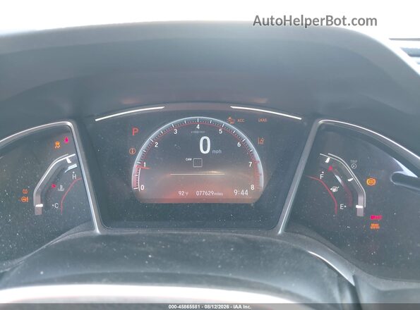 2HGFC2F80LH559298 2020 HONDA CIVIC Silver Vista de los asientos traseros