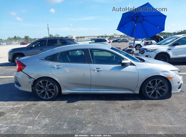 2HGFC2F80LH559298 2020 HONDA CIVIC Silver Vista interior trasera