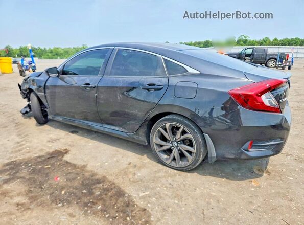 2HGFC2F80LH569152 2020 HONDA CIVIC Black Հետևի ձախ